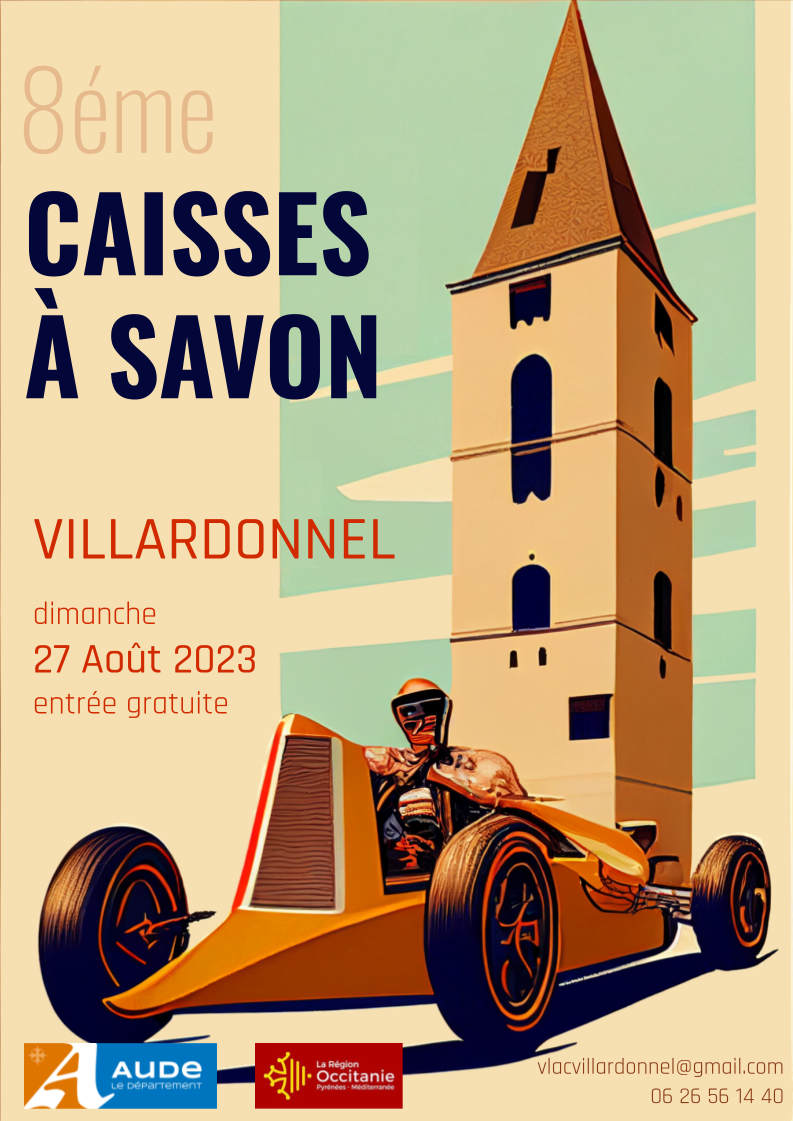 Affiche 2023 de la Course de Caisses à Savon de Villardonnel