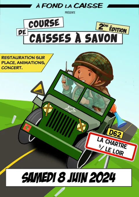 Affiche de Course de caisses à savon de La Chartre-sur-le-Loir