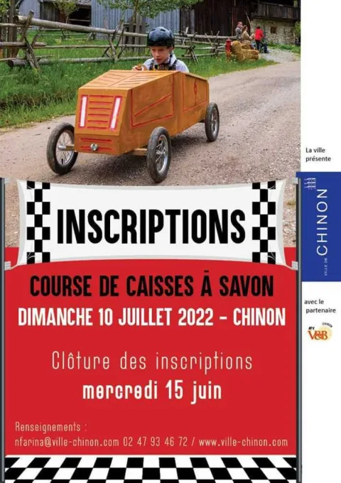 Affiche de Course de caisses à savon de Chinon