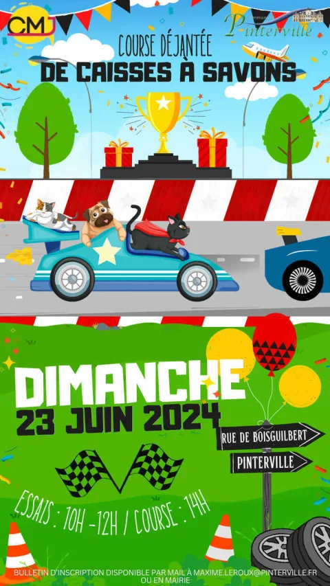 Affiche de Course de caisses à savon de Pinterville