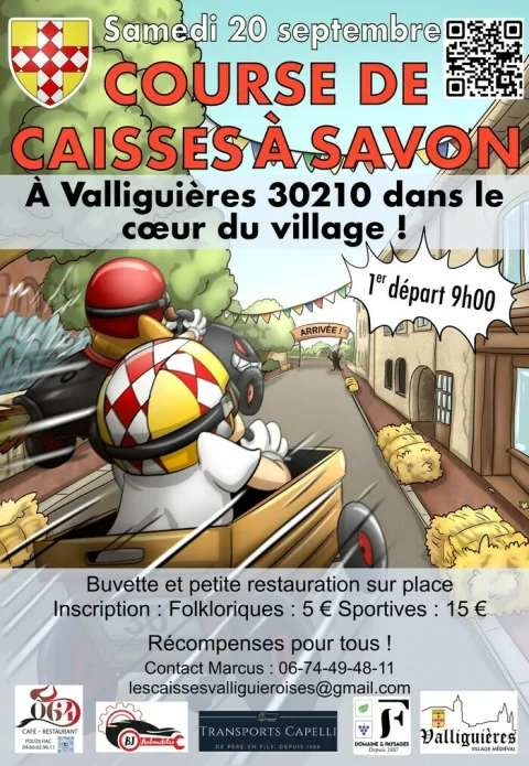 Affiche de Course de caisses à savon de Valliguières