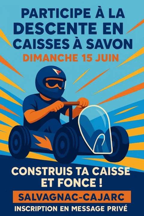 Affiche de Course de caisses à savon de Salvagnac-Cajarc
