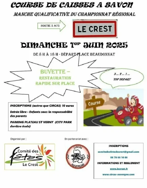 Affiche de Course de caisses à savon du Crest