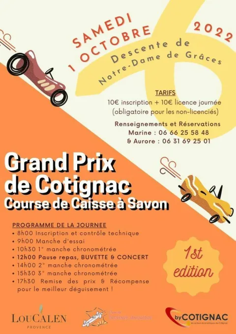 Affiche de Course de caisses à savon de Cotignac