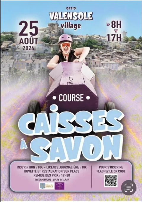 Affiche de Course de caisses à savon de Valensole