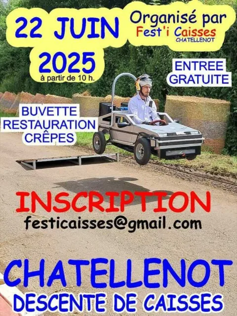Affiche de Course de caisses à savon de Châtellenot