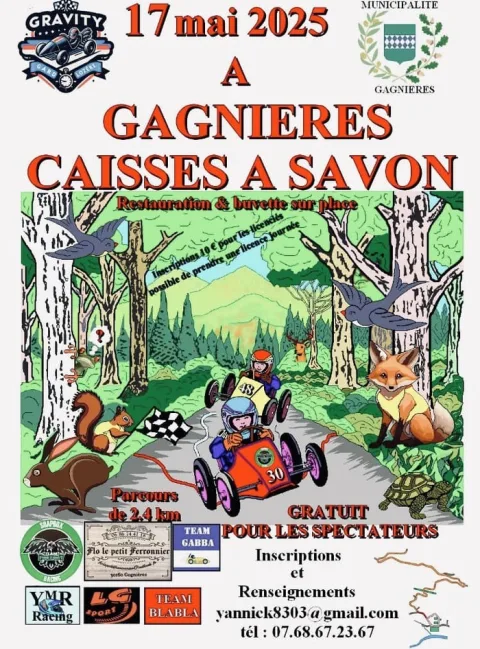 Affiche de Course de caisses à savon de Gagnières