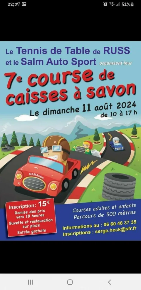 Affiche de Course de caisses à savon de Russ (67)