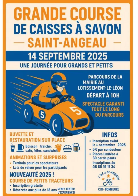 Affiche de Course de caisses à savon de Saint-Angeau
