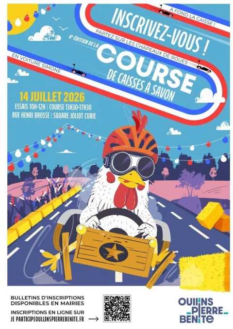 Affiche de Course de caisses à savon d’Oullins-Pierre-Bénite