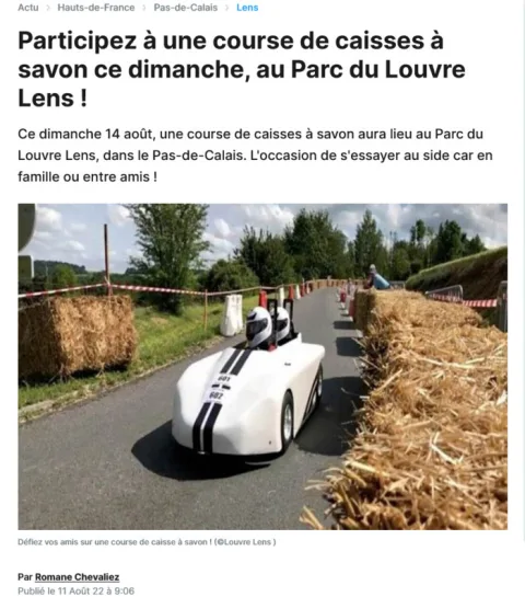 Affiche de Course de caisses à savon de Liévin