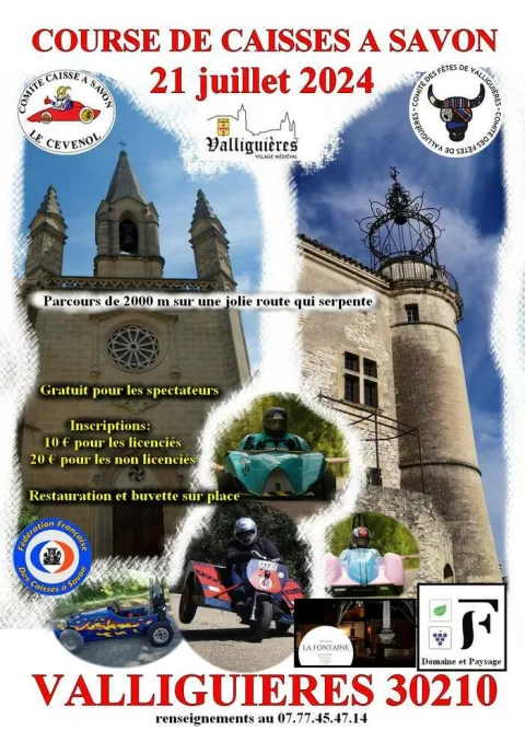 Affiche de Course de caisses à savon de Valliguières
