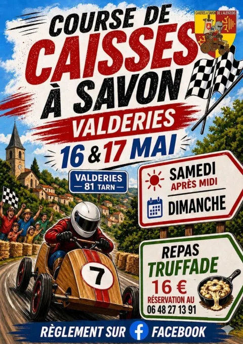 Affiche de Course de caisses à savon de Valderiès