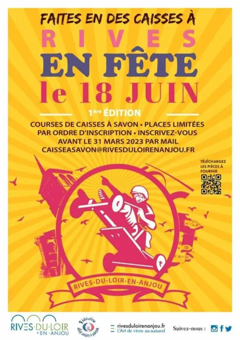 Affiche de Course de caisses à savon de Rives-du-Loir-en-Anjou