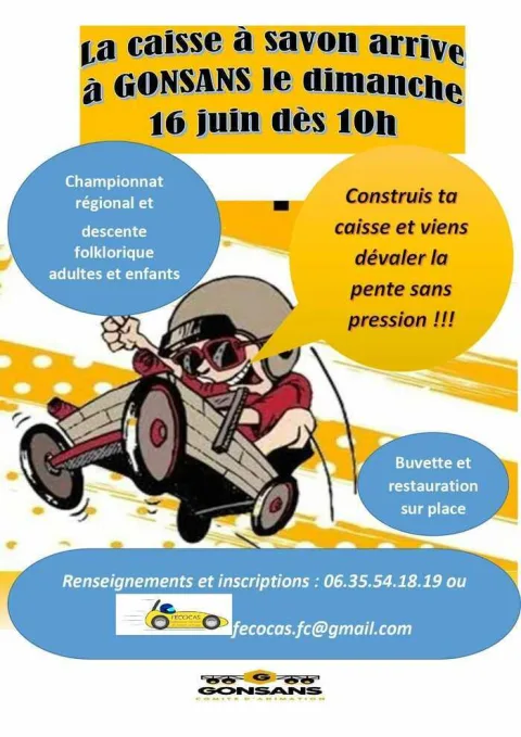 Affiche de Course de caisses à savon de Gonsans
