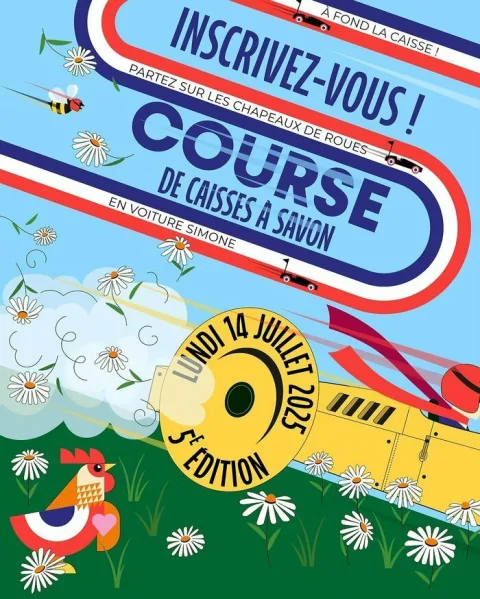 Affiche de Course de caisses à savon d’Oullins-Pierre-Bénite