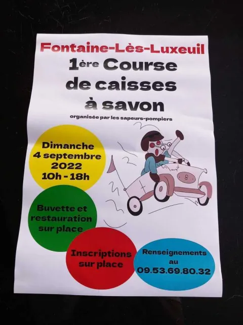 Affiche de Course de caisses à savon de Fontaine-lès-Luxeuil