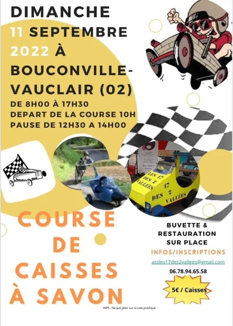 Affiche de Course de caisses à savon de Bouconville-Vauclair