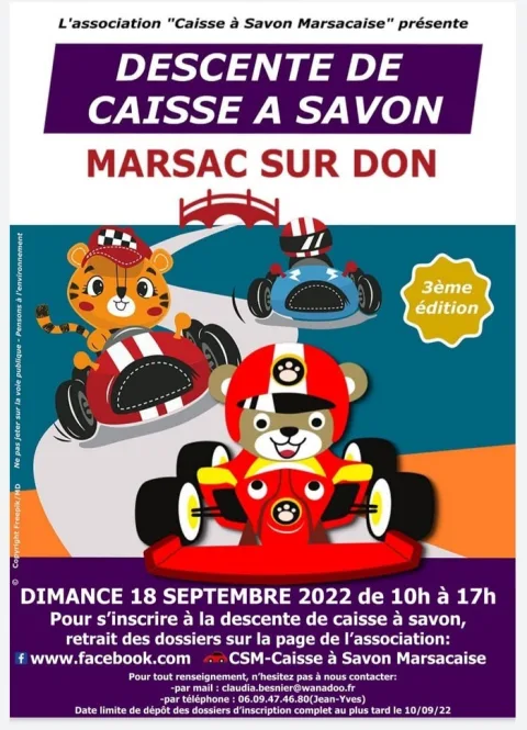 Affiche de Course de caisses à savon de Marsac-sur-Don