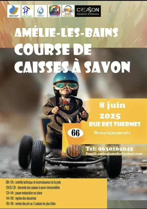 Affiche de Course de caisses à savon d’Amélie-les-Bains-Palalda