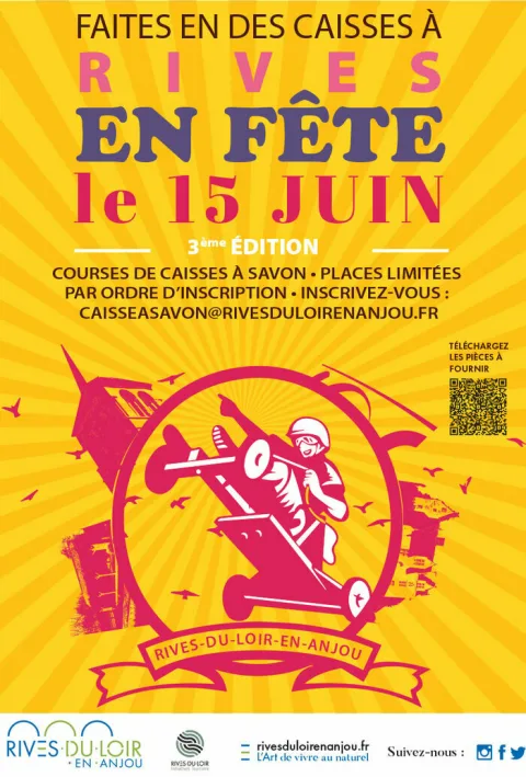 Affiche de Course de caisses à savon de Rives-du-Loir-en-Anjou