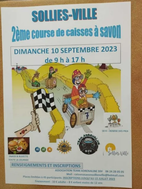 Affiche de Course de caisses à savon de Solliès-Ville