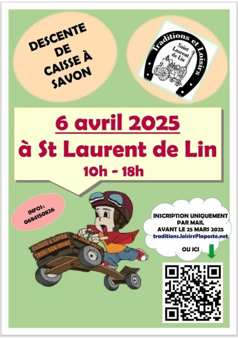 Affiche de Course de caisses à savon de Saint-Laurent-de-Lin