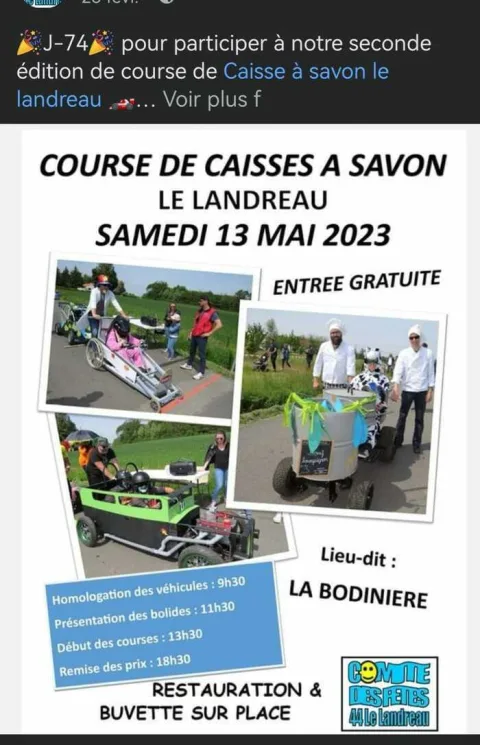Affiche de Course de caisses à savon du Landreau
