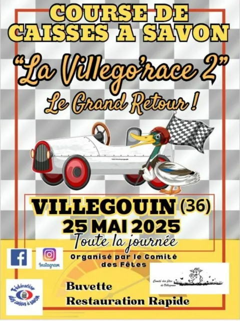 Affiche de Course de caisses à savon de Villegouin