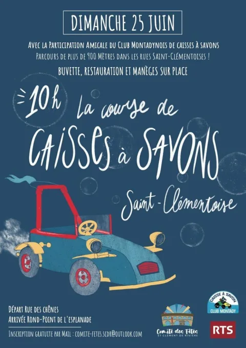 Affiche de Course de caisses à savon de Saint-Clément-de-Rivière