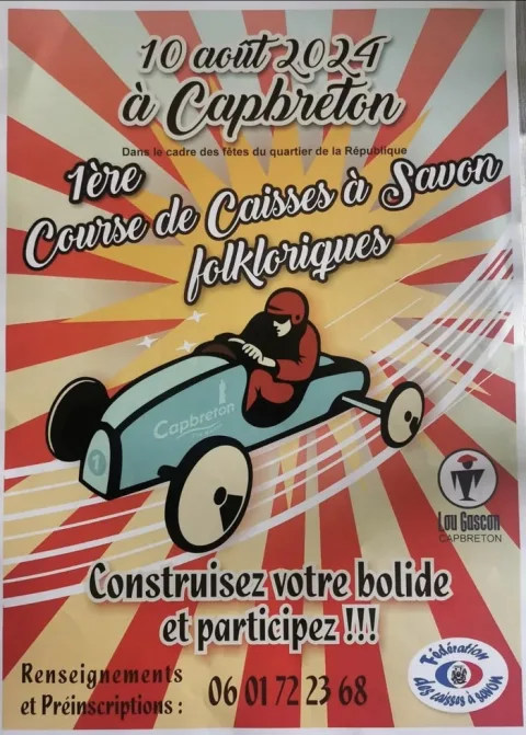 Affiche de Course de caisses à savon de Capbreton