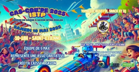 Affiche de Course de caisses à savon de Saint-Étienne