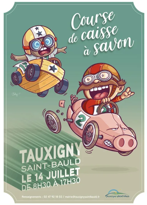 Affiche de Course de caisses à savon - Tauxigny-Saint-Bauld