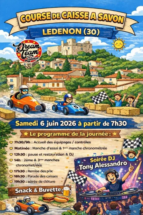 Affiche de Course de caisses à savon de Lédenon