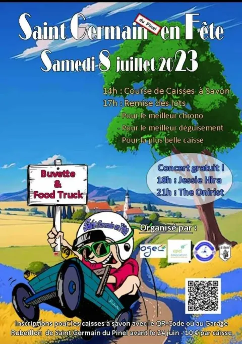 Affiche de Course de caisses à savon de Saint-Germain-du-Pinel