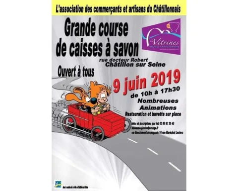 Affiche de Course de caisses à savon de Châtillon-sur-Seine