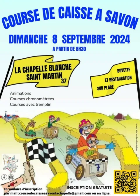 Affiche de Course de caisses à savon de La Chapelle-Blanche-Saint-Martin