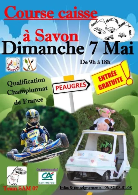 Affiche de Course de caisses à savon de Peaugres