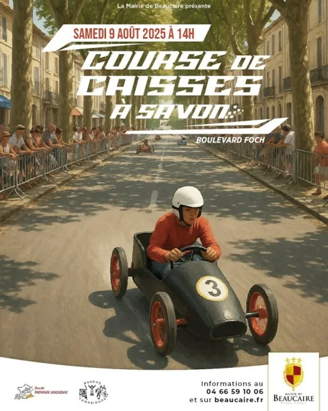 Affiche de Course de caisses à savon de Beaucaire