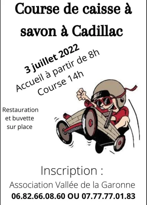 Affiche de Course de caisses à savon de Cadillac