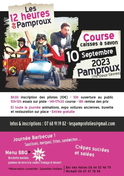 Affiche de Les 12H de Pamproux - Course de caisses à savon