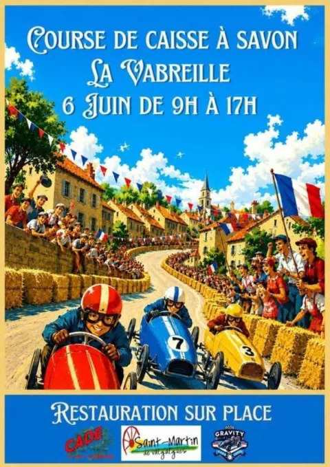 Affiche de Course de caisses à savon de Saint-Martin-de-Valgalgues