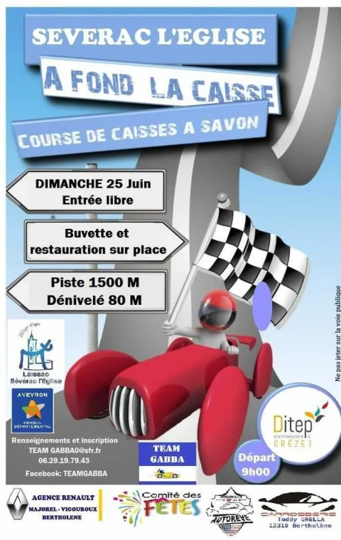 Affiche de Course de caisses à savon de Laissac-Sévérac l'Église