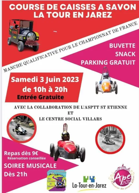 Affiche de Course de caisses à savon de La Tour-en-Jarez