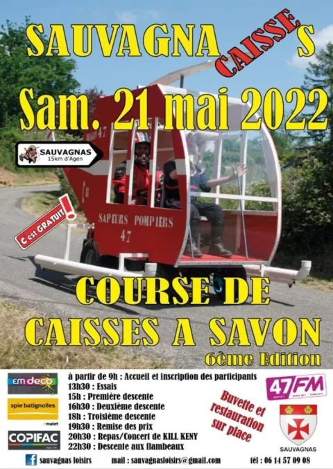 Affiche de Course de caisses à savon de Sauvagnas