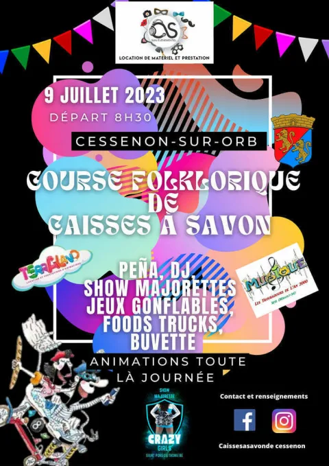 Affiche de Course de caisses à savon de Cessenon-sur-Orb
