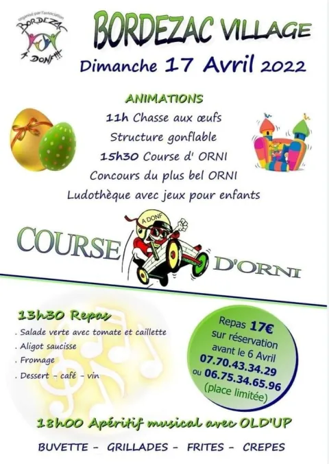 Affiche de Course de caisses à savon de Bordezac