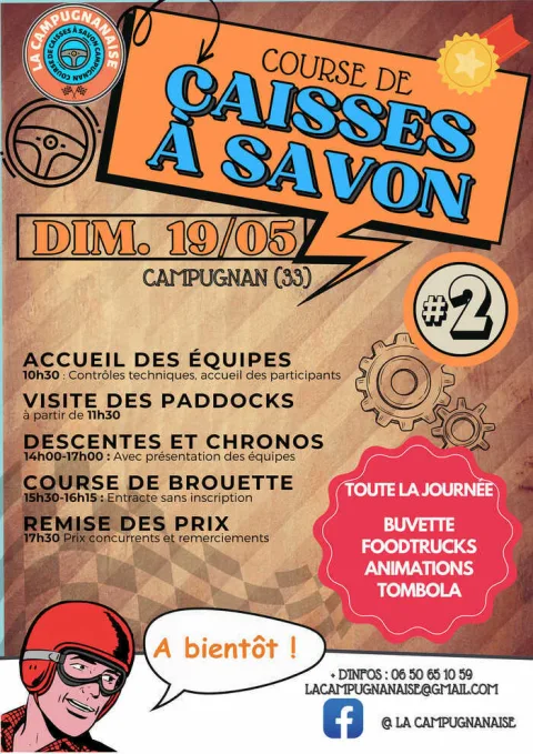 Affiche de Course de caisses à savon de Campugnan