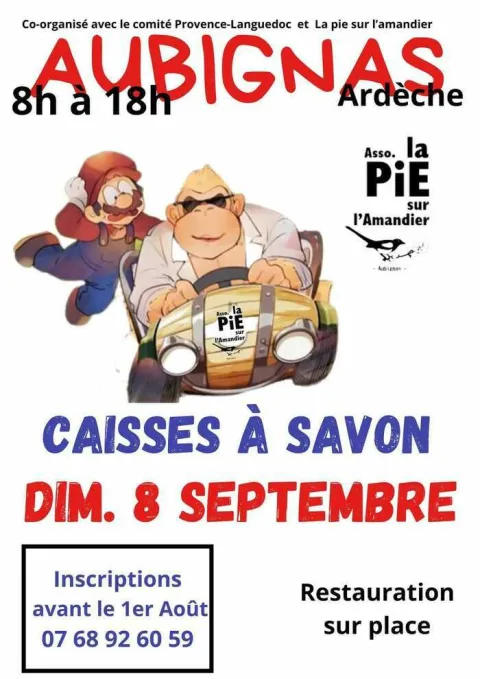 Affiche de Course de caisses à savon d’Aubignas