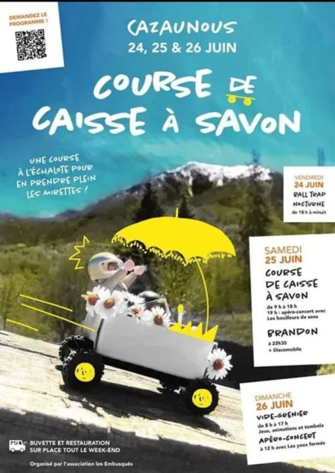 Affiche de Course de caisses à savon de Cazaunous